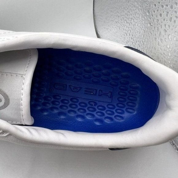 Only 1 Right Foot Men's Shoes Head  White Navy Heather Slip Resistant Size 10 - Picture 8 of 10